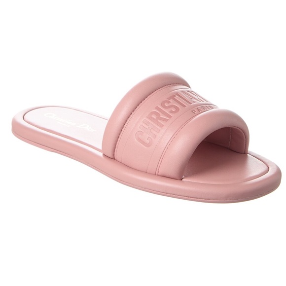Christian Dior Pink Slide Sandals - Picture 1 of 4